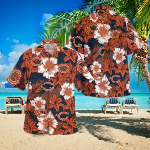 Chicago Bears Summer Flower Hawaiian Shirt