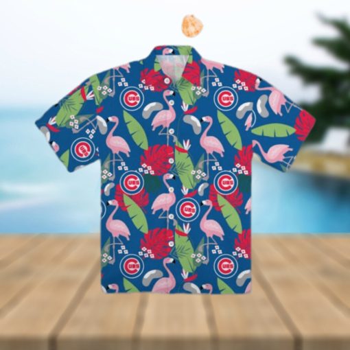 Chicago Cubs Floral Hawaiian Shirt