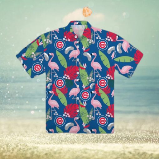 Chicago Cubs Floral Hawaiian Shirt