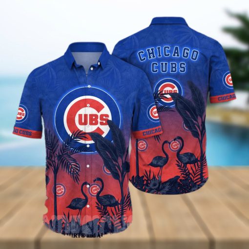 Chicago Cubs MLB Flower Classic All Over Print Hawaiian Shirt