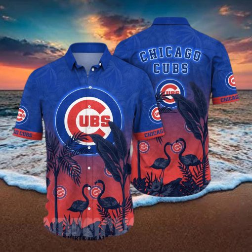 Chicago Cubs MLB Flower Classic All Over Print Hawaiian Shirt