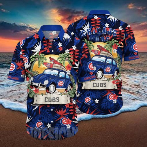 Chicago Cubs MLB Flower Classic Hawaiian Shirt