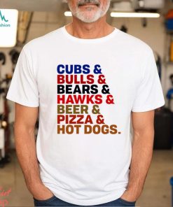 Chicago bulls chicago bears and Chicago Cubs logo teams new design 2023 t  shirt - Limotees