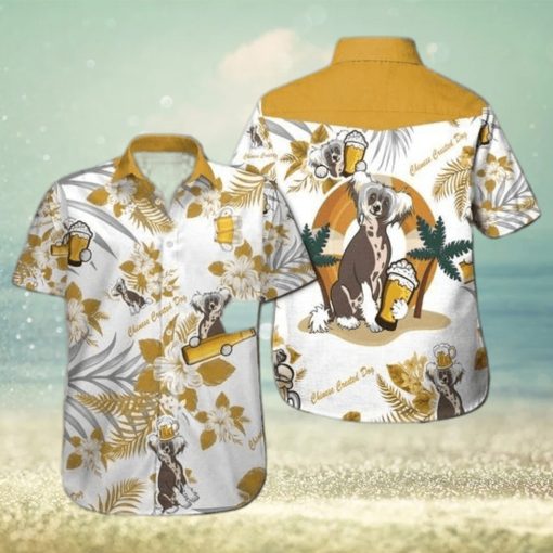 Chinese Crested Dog Beer Hawaiian Shirt
