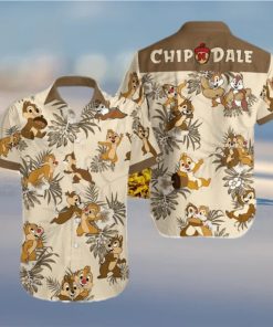 Chip And Dale Hibiscus Hawaiian Shirt