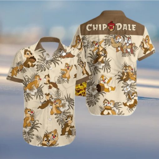 Chip And Dale Hibiscus Hawaiian Shirt