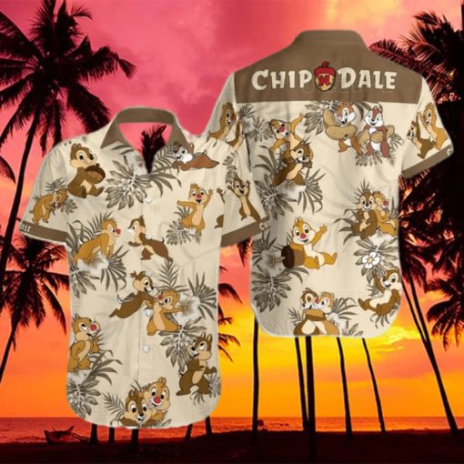 Chip And Dale Hibiscus Hawaiian Shirt