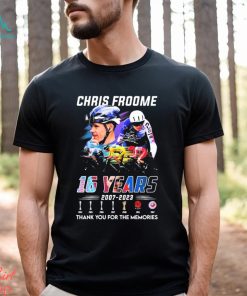 Chris Froome 16 Years 2007 2023 Thank You For The Memories Signatures Shirt