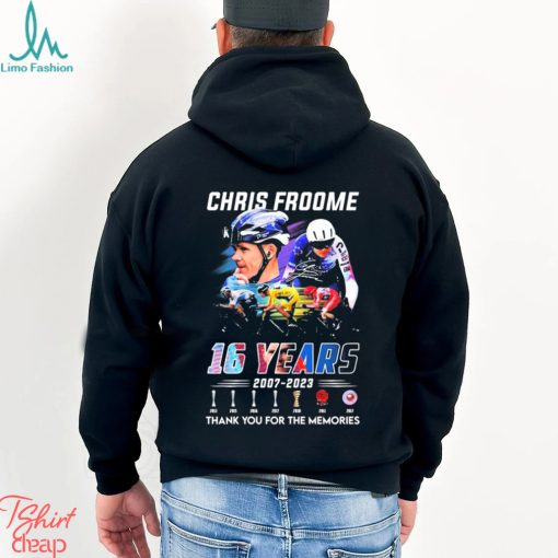 Chris Froome 16 Years 2007 2023 Thank You For The Memories Signatures Shirt