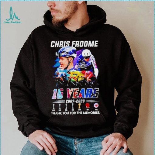 Chris Froome 16 Years 2007 – 2023 Thank You For The Memories T Shirt