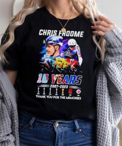 Chris Froome 16 Years 2007 – 2023 Thank You For The Memories T Shirt