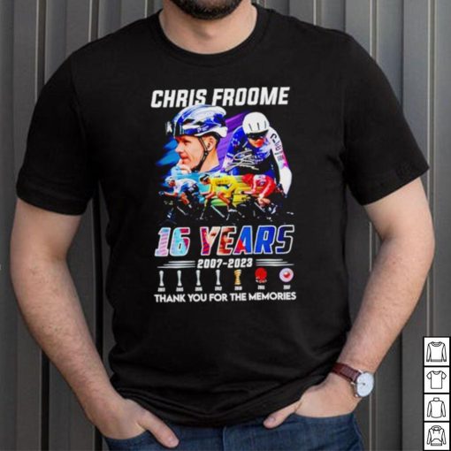 Chris Froome 16 Years 2007 – 2023 Thank You For The Memories T Shirt