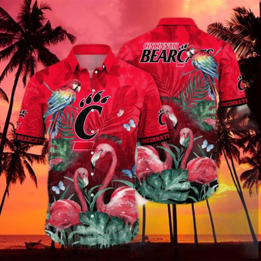 Cincinnati Bearcats NCAA Flower Full Printed 3D Hawaiian Shirt