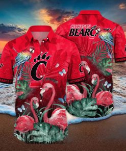 Cincinnati Bearcats NCAA Flower Full Printed 3D Hawaiian Shirt