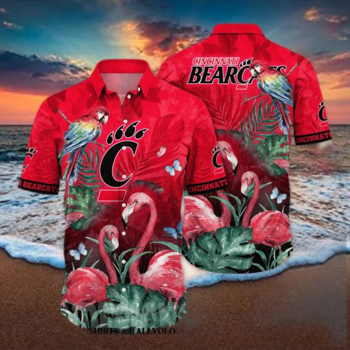 Cincinnati Bearcats NCAA Flower Full Printed 3D Hawaiian Shirt