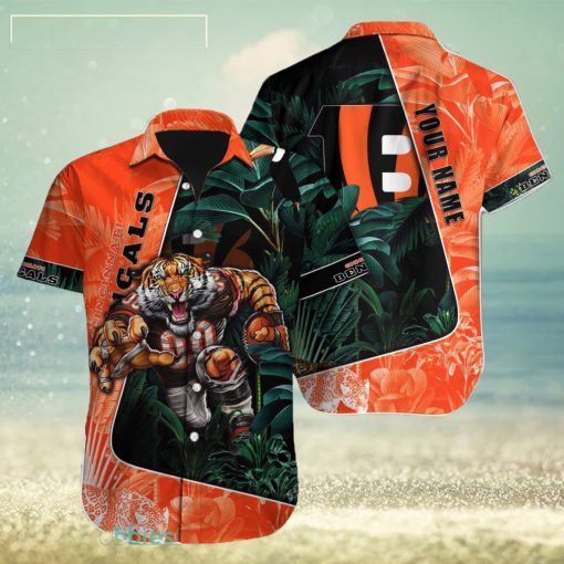 Cincinnati Bengals NFL Custom Name Hawaiian Shirt Style Gift For Men Women Fans