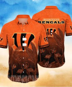 Cincinnati Bengals NFL Flower Full Printed 3D Hawaiian Shirt