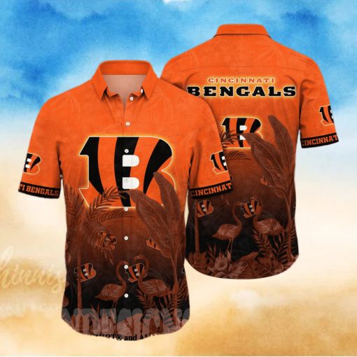 Cincinnati Bengals NFL Flower Full Printed 3D Hawaiian Shirt