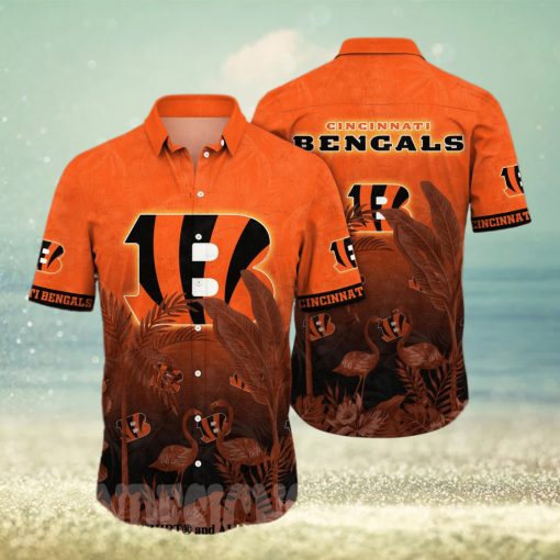 Cincinnati Bengals NFL Flower Full Printed 3D Hawaiian Shirt