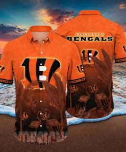 Cincinnati Bengals NFL Flower Full Printed 3D Hawaiian Shirt