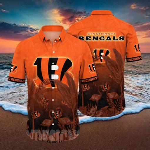 Cincinnati Bengals NFL Flower Full Printed 3D Hawaiian Shirt