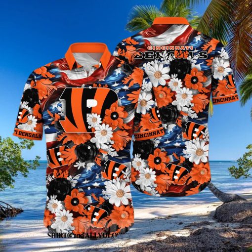 Cincinnati Bengals NFL Independence Day Full Print Hawaiian Shirt