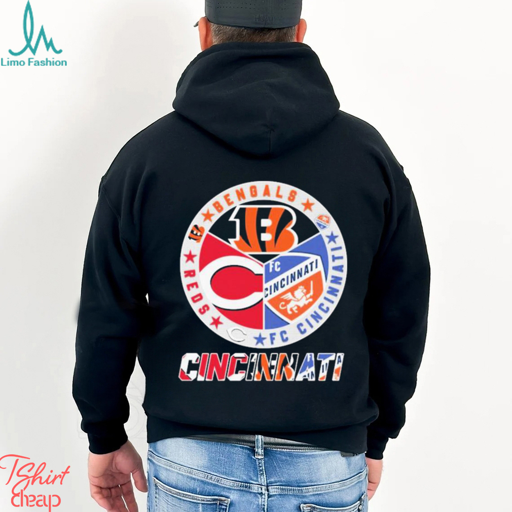 Cincinnati Reds Cincinnati Bengals Fc Cincinnati Logo Sport Teams Shirt,  hoodie, sweater, long sleeve and tank top