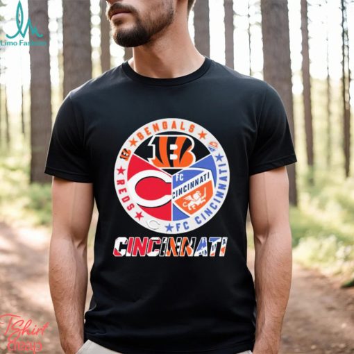 Cincinnati Reds Cincinnati Bengals Fc Cincinnati Logo Sport Teams Shirt