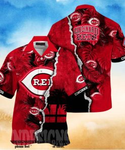 Cincinnati Reds MLB Floral Full Print Unisex Hawaiian Shirt