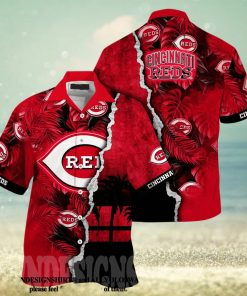 Cincinnati Reds MLB Floral Full Print Unisex Hawaiian Shirt