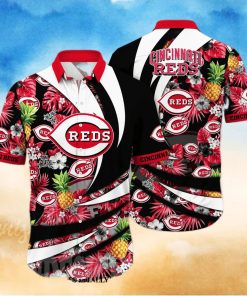 Cincinnati Reds MLB Flower Full Printing Hawaiian Shirt