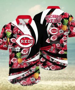 Cincinnati Reds MLB Flower Full Printing Hawaiian Shirt