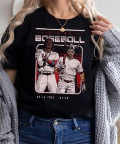 Cincinnati Reds Spencer Steer and Elly De La Cruz viking baseball shirt