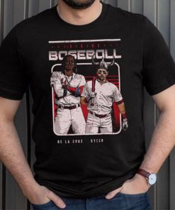 Cincinnati Reds Spencer Steer and Elly De La Cruz viking baseball shirt
