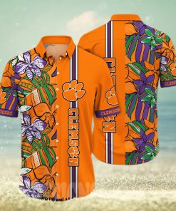 Clemson Tigers NCAA Floral Full Print 3D Hawaiian Shirt