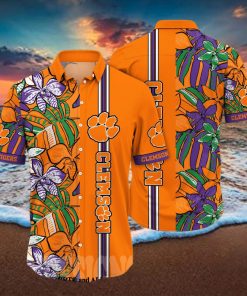 Clemson Tigers NCAA Floral Full Print 3D Hawaiian Shirt