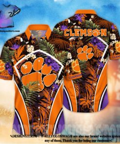 Clemson Tigers NCAA Floral Full Printing Hawaiian Shirt