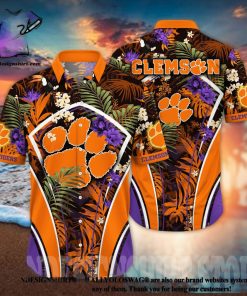 Clemson Tigers NCAA Floral Full Printing Hawaiian Shirt