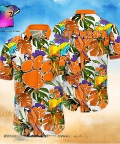 Clemson Tigers NCAA Flower 3D Full Print Hawaiian Shirt