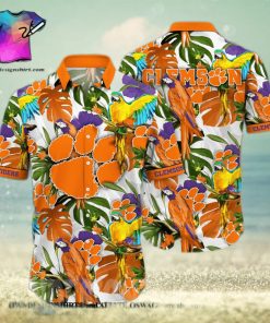 Clemson Tigers NCAA Flower 3D Full Print Hawaiian Shirt