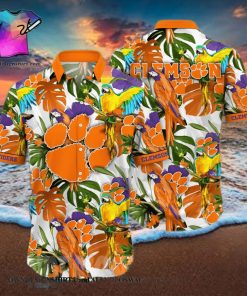 Clemson Tigers NCAA Flower 3D Full Print Hawaiian Shirt