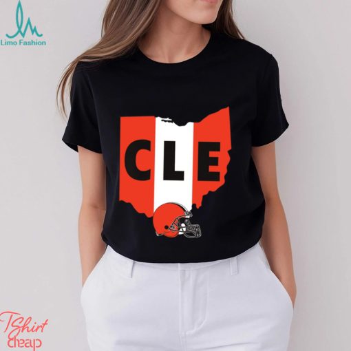 Cleveland Browns Cle American foolball logo shirt