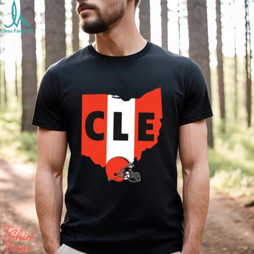 Cleveland Browns Cle American foolball logo shirt