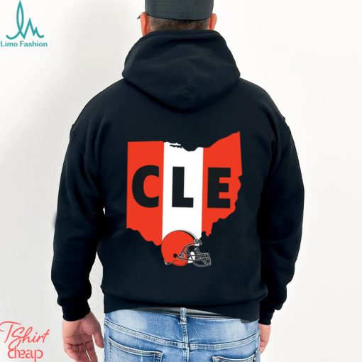 Cleveland Browns Cle American foolball logo shirt