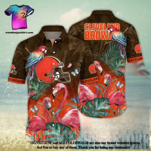 Cleveland Browns NFL Floral Full Printing Unisex Hawaiian Shirt