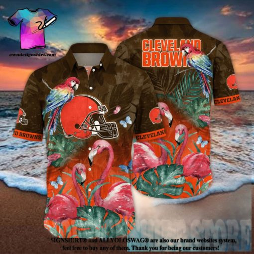 Cleveland Browns NFL Floral Full Printing Unisex Hawaiian Shirt