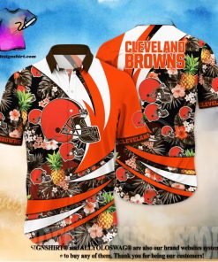 Cleveland Browns NFL Flower All Over Printed 3D Hawaiian Shirt