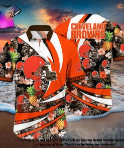 Cleveland Browns NFL Flower All Over Printed 3D Hawaiian Shirt