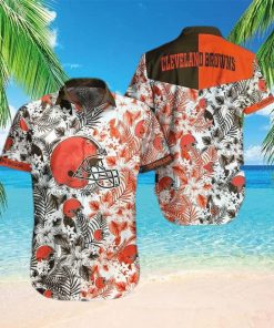 Cleveland Browns Nfl Beach Shirt Graphic Floral Pattern Print This Summer Hawaiian Shirt Luzgear – Family Gift Ideas That Everyone Will Enjoy