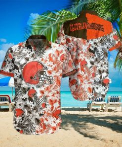 Cleveland Browns Nfl Beach Shirt Graphic Floral Pattern Print This Summer Hawaiian Shirt Luzgear – Family Gift Ideas That Everyone Will Enjoy